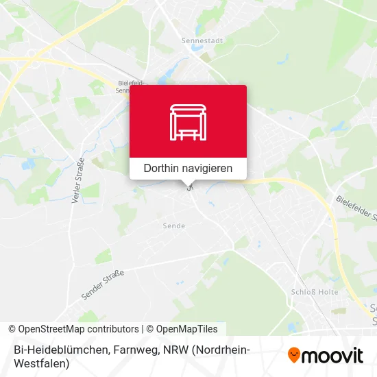 Bi-Heideblümchen, Farnweg Karte