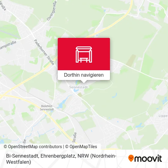 Bi-Sennestadt, Ehrenbergplatz Karte