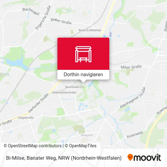 Bi-Milse, Banater Weg Karte