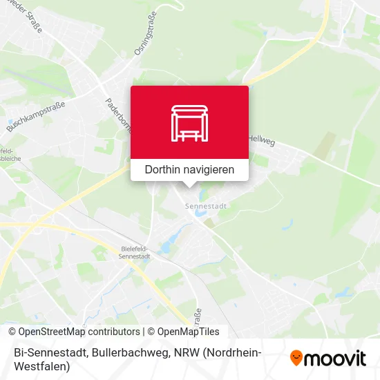 Bi-Sennestadt, Bullerbachweg Karte
