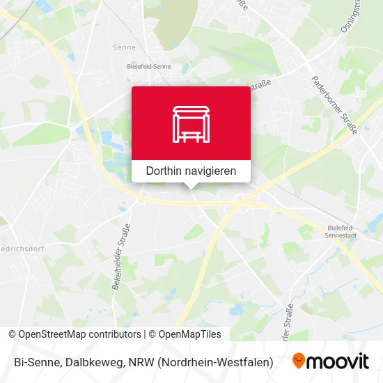 Bi-Senne, Dalbkeweg Karte