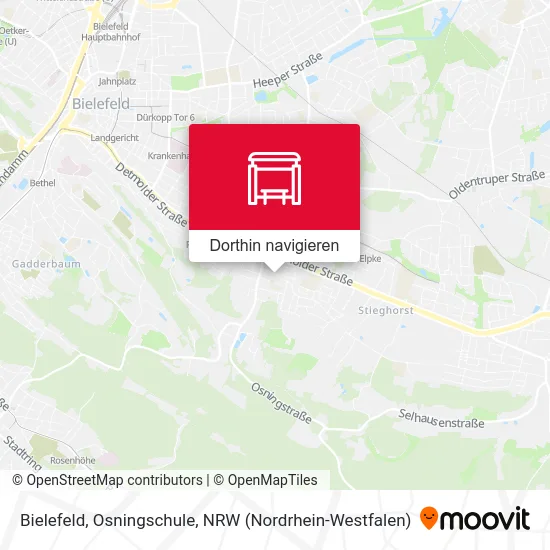 Bielefeld, Osningschule Karte