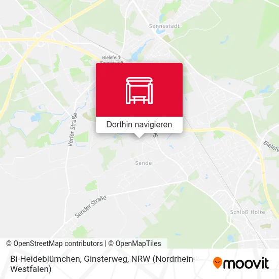 Bi-Heideblümchen, Ginsterweg Karte