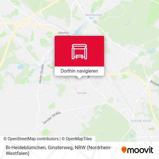 Bi-Heideblümchen, Ginsterweg Karte