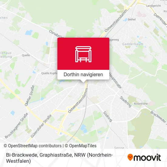 Bi-Brackwede, Graphiastraße Karte