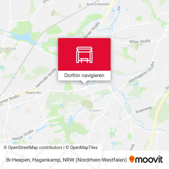 Bi-Heepen, Hagenkamp Karte