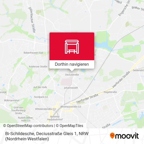 Bi-Schildesche, Deciusstraße Gleis 1 Karte