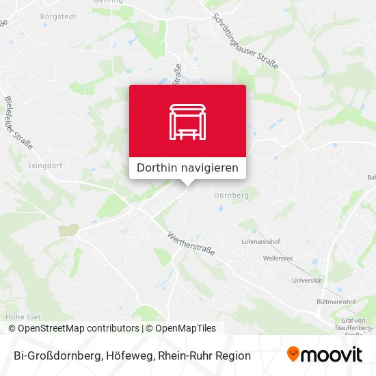 Bi-Großdornberg, Höfeweg Karte