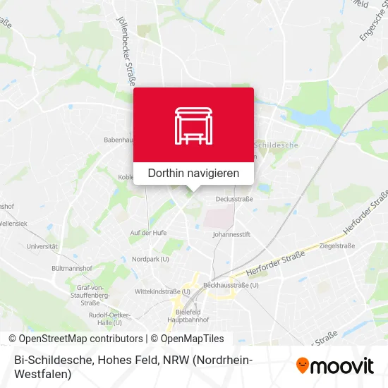 Bi-Schildesche, Hohes Feld Karte