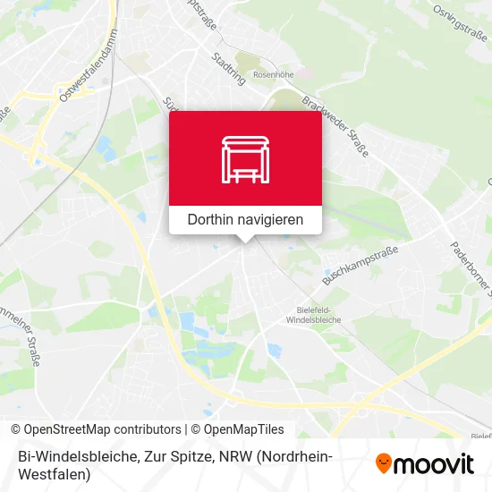 Bi-Windelsbleiche, Zur Spitze Karte