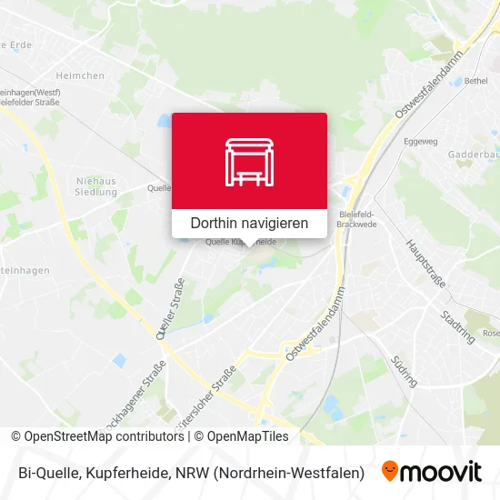 Bi-Quelle, Kupferheide Karte