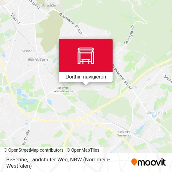 Bi-Senne, Landshuter Weg Karte