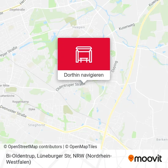 Bi-Oldentrup, Lüneburger Str Karte