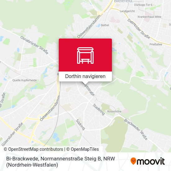 Bi-Brackwede, Normannenstraße Steig B Karte