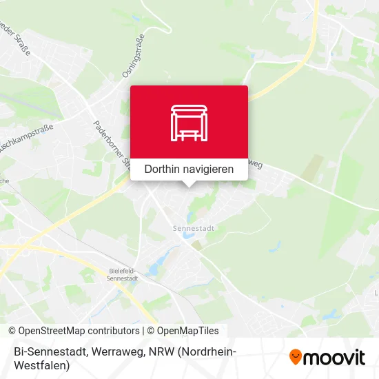 Bi-Sennestadt, Werraweg Karte