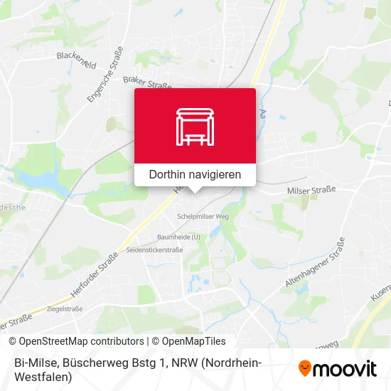Bi-Milse, Büscherweg Bstg 1 Karte