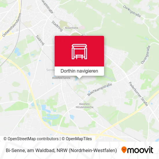 Bi-Senne, am Waldbad Karte