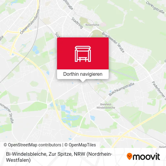 Bi-Windelsbleiche, Zur Spitze Karte