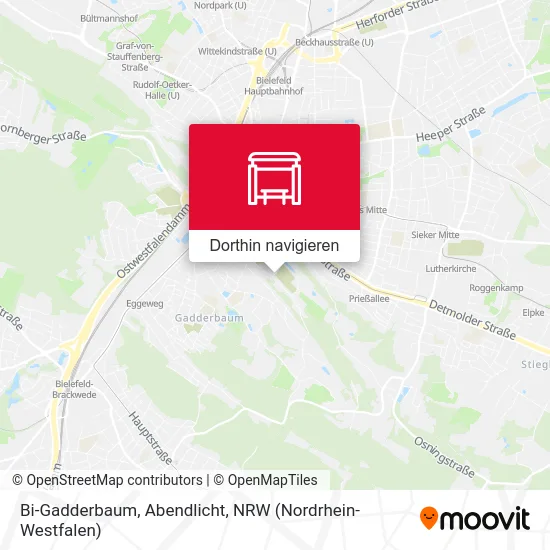 Bi-Gadderbaum, Abendlicht Karte