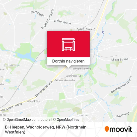 Bi-Heepen, Wacholderweg Karte