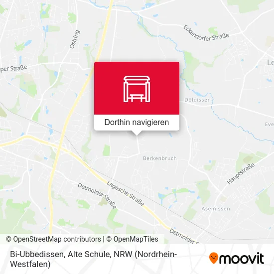 Bi-Ubbedissen, Alte Schule Karte