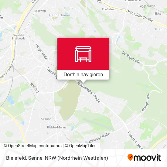 Bielefeld, Senne Karte