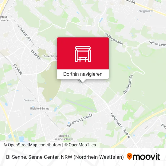 Bi-Senne, Senne-Center Karte