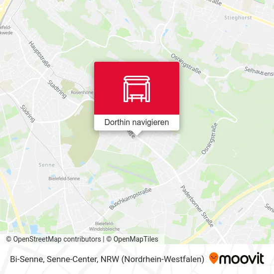 Bi-Senne, Senne-Center Karte