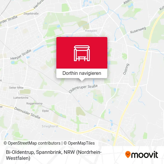 Bi-Oldentrup, Spannbrink Karte