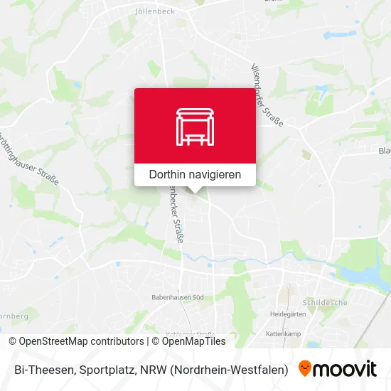 Bi-Theesen, Sportplatz Karte