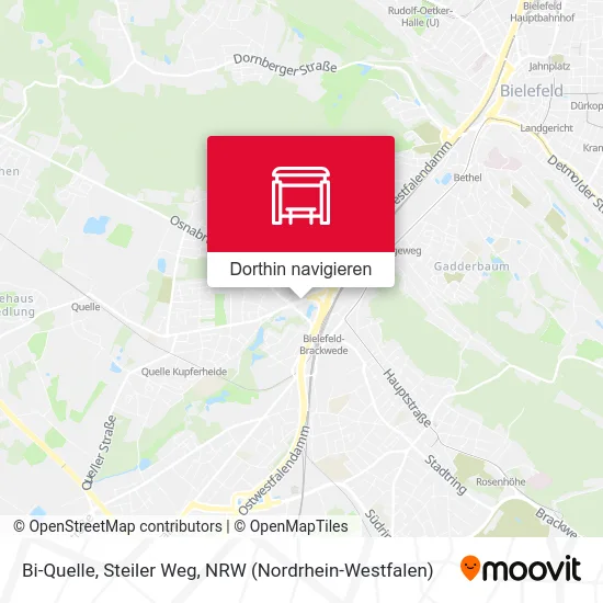 Bi-Quelle, Steiler Weg Karte