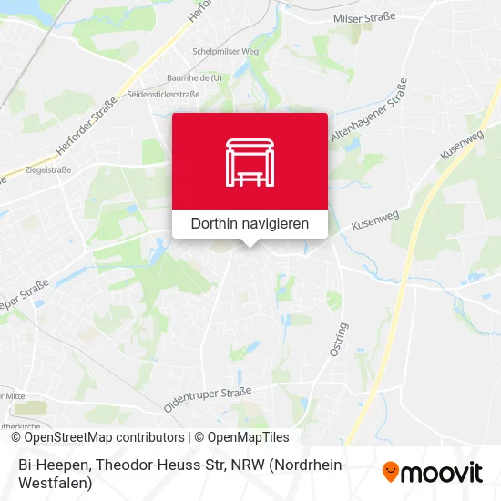 Bi-Heepen, Theodor-Heuss-Str Karte