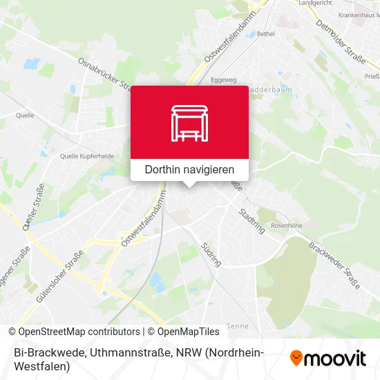 Bi-Brackwede, Uthmannstraße Karte