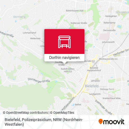 Bielefeld, Polizeipräsidium Karte