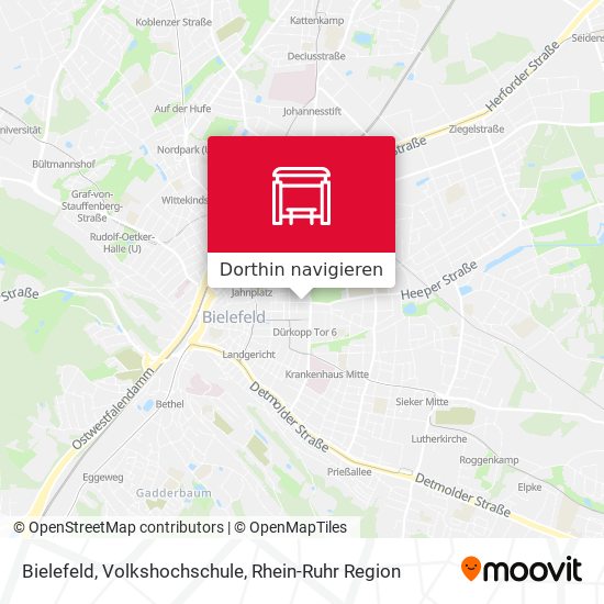 Bielefeld, Volkshochschule Karte
