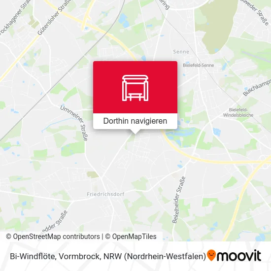 Bi-Windflöte, Vormbrock Karte