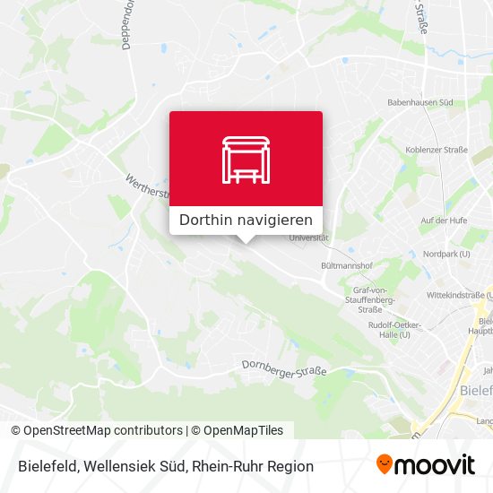 Bielefeld, Wellensiek Süd Karte