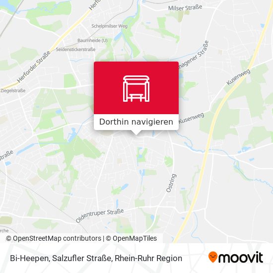 Bi-Heepen, Salzufler Straße Karte