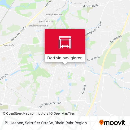 Bi-Heepen, Salzufler Straße Karte