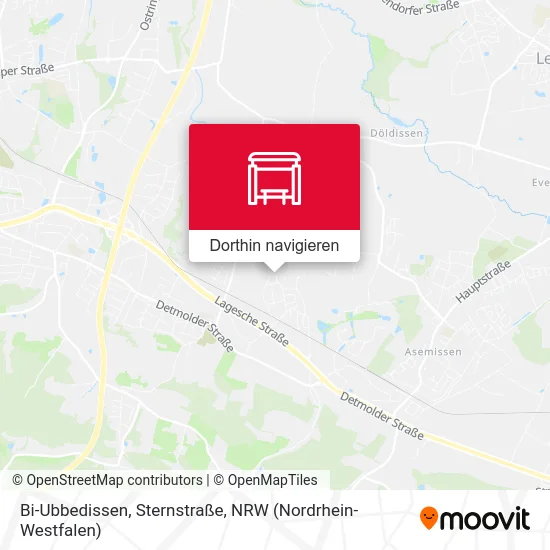 Bi-Ubbedissen, Sternstraße Karte