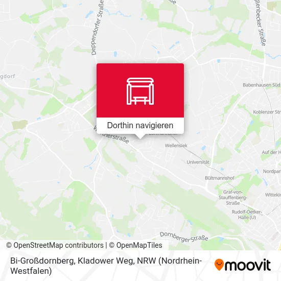 Bi-Großdornberg, Kladower Weg Karte