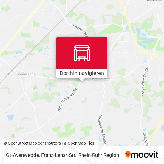 Gt-Avenwedde, Franz-Lehar-Str. Karte