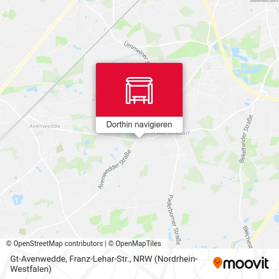 Gt-Avenwedde, Franz-Lehar-Str. Karte