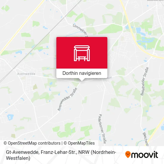 Gt-Avenwedde, Franz-Lehar-Str. Karte