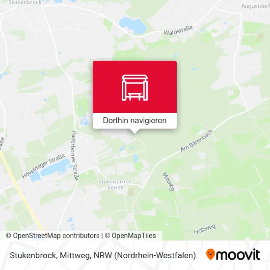 Stukenbrock, Mittweg Karte