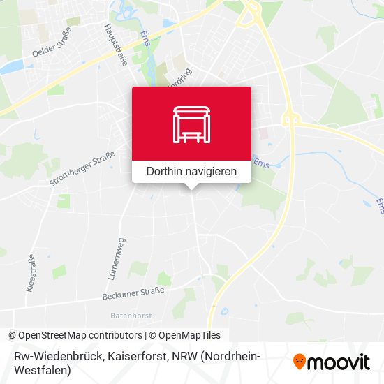 Rw-Wiedenbrück, Kaiserforst Karte