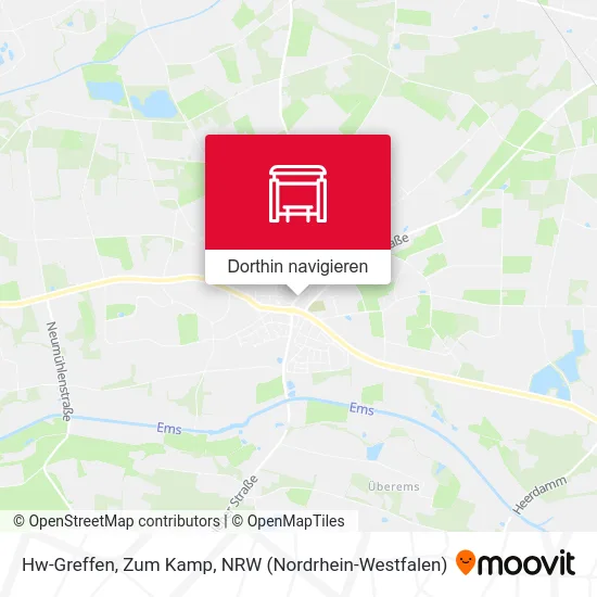 Hw-Greffen, Zum Kamp Karte