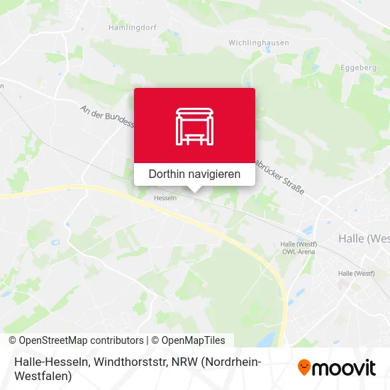 Halle-Hesseln, Windthorststr Karte