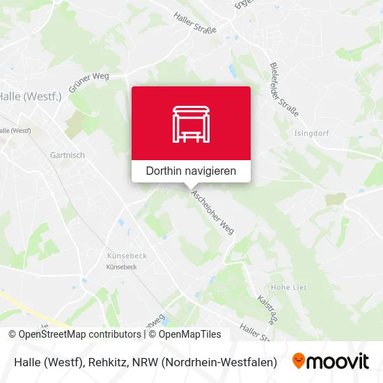 Halle (Westf), Rehkitz Karte