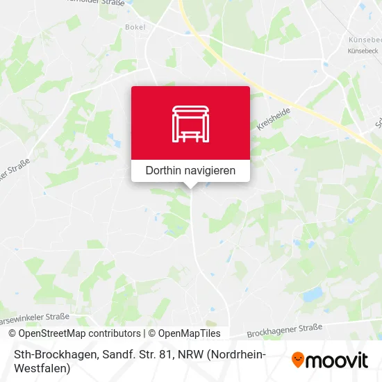 Sth-Brockhagen, Sandf. Str. 81 Karte